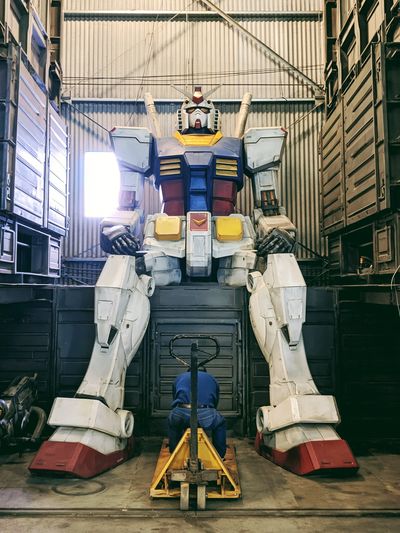 Gundam Hangar Photography Poster.