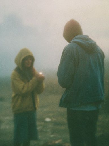 Foggy Couple Portrait Photography Poster. poster — photography art