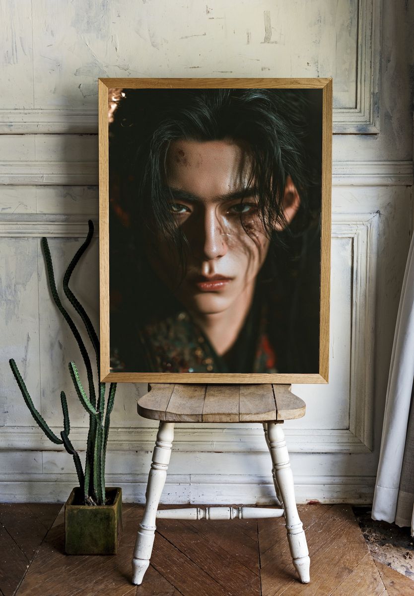 Moody Portrait Photography Poster. — room view 1