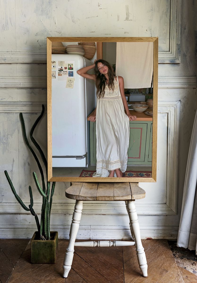 Boho Kitchen Portrait Photography Poster. room preview