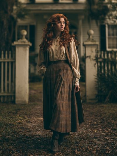 Red-Haired Portrait Photography Poster.