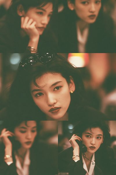 Moody Portrait Collage Poster.