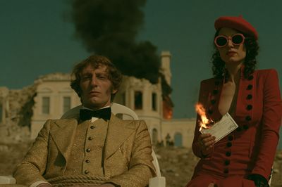 Burning Mansion Film Still Poster. poster