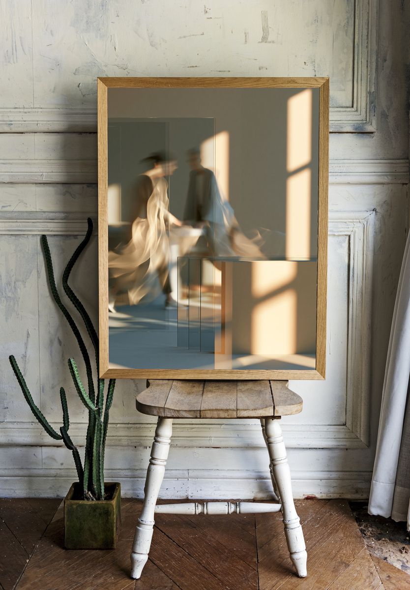 Sunlit Blur Interior Photography Poster. — room view 1