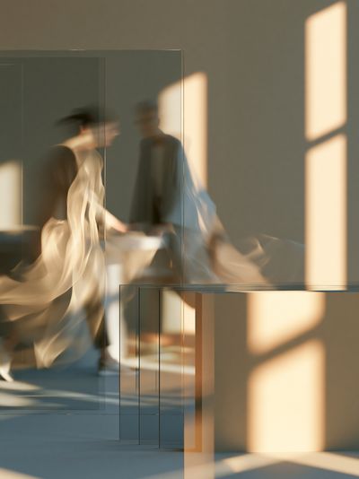 Sunlit Blur Interior Photography Poster.