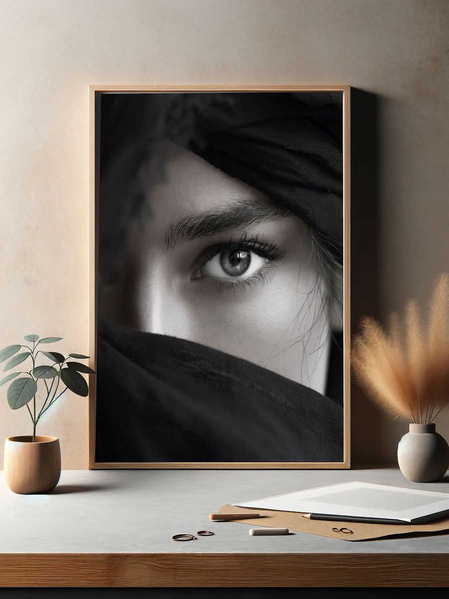 Veiled Gaze Photography Poster. — room view 2