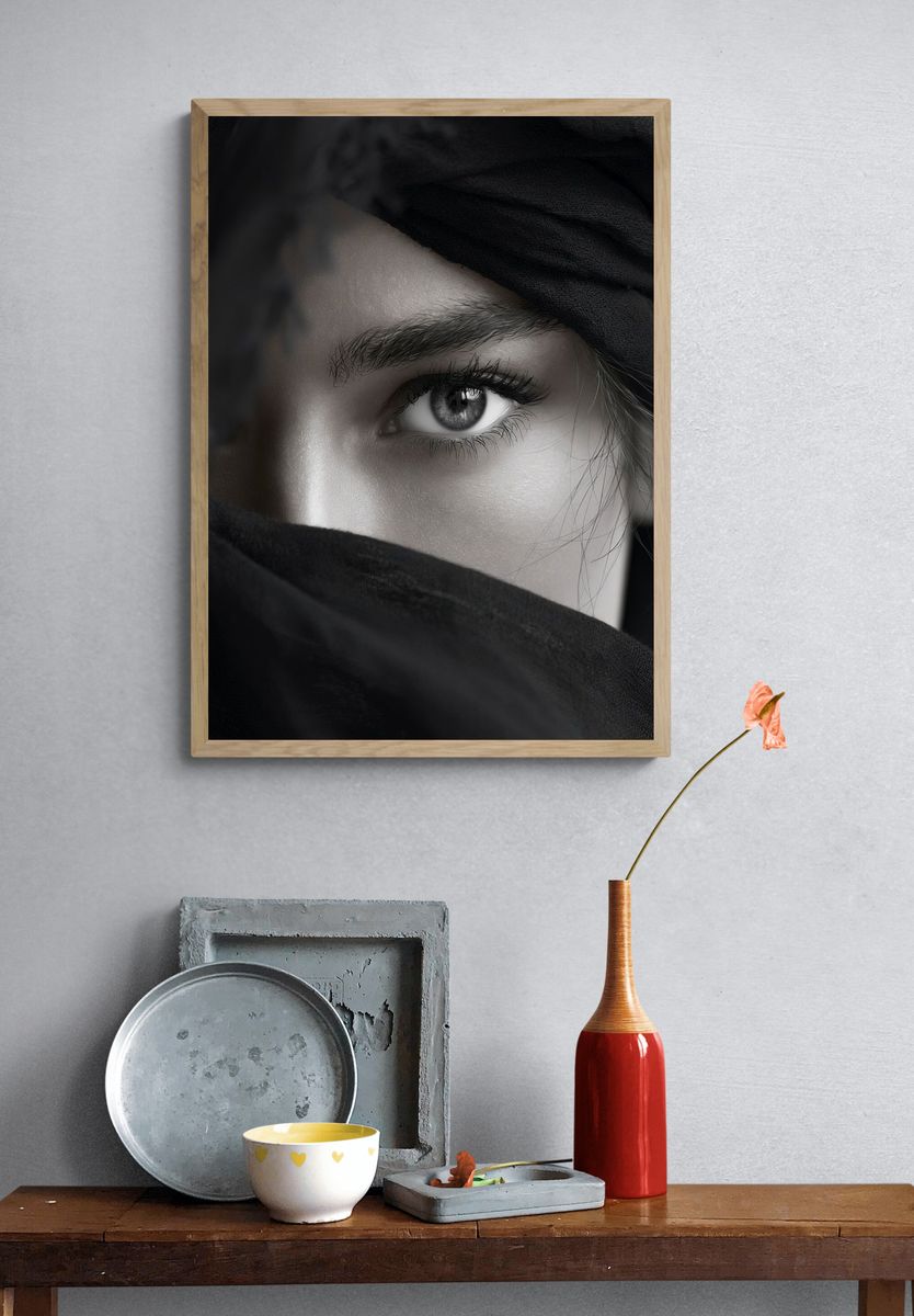 Veiled Gaze Photography Poster. — room view 3