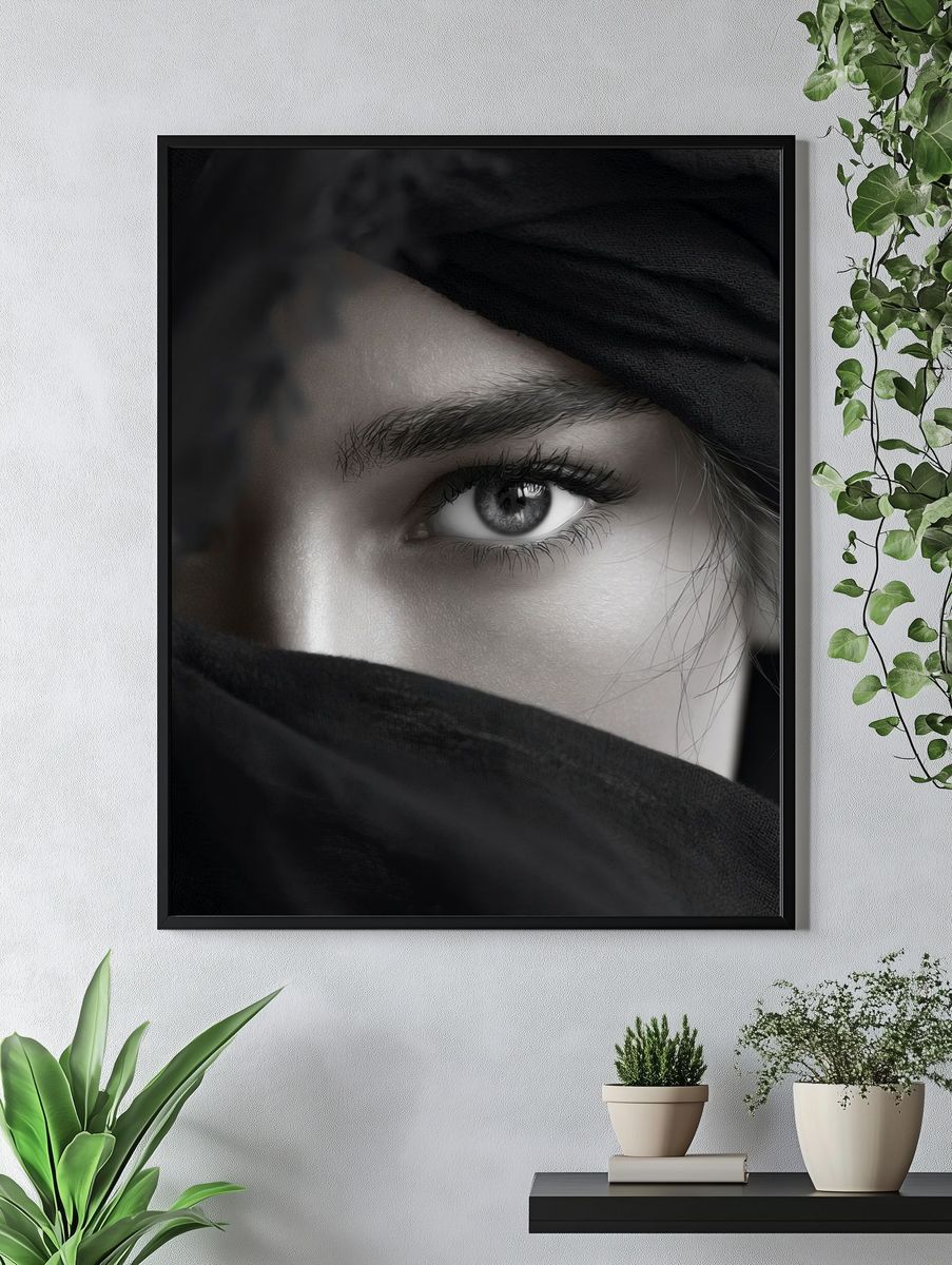 Veiled Gaze Photography Poster. — room view 4