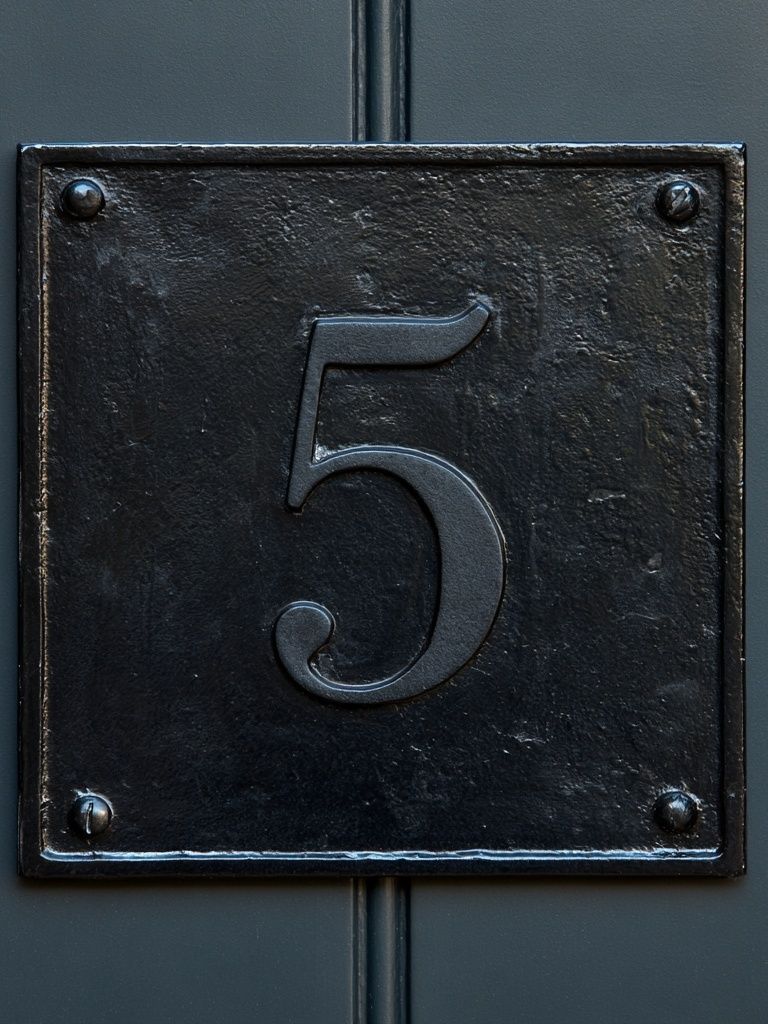 House Number 5 Photography Poster. poster detail