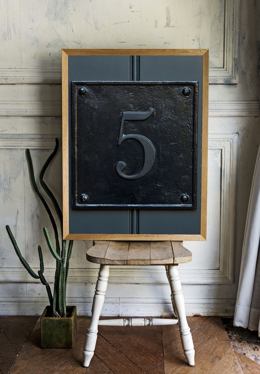 House Number 5 Photography Poster. room preview