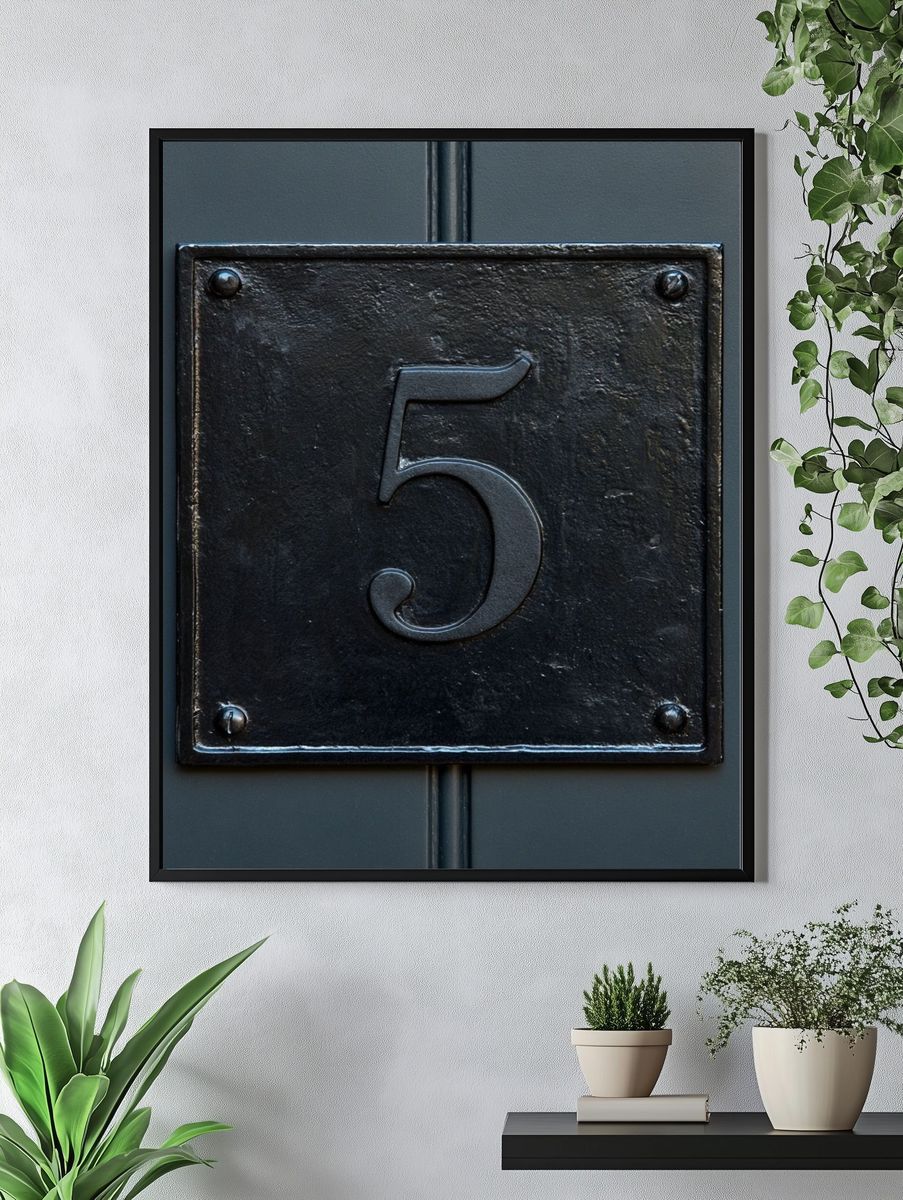 House Number 5 Photography Poster. — room view 4