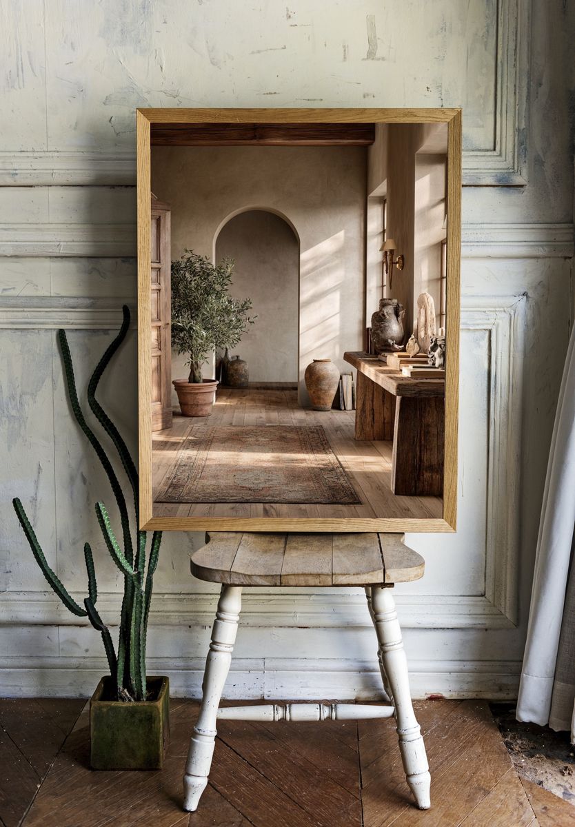 Rustic Mediterranean Interior Print. room preview