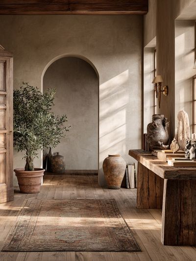 Rustic Mediterranean Interior Print. poster