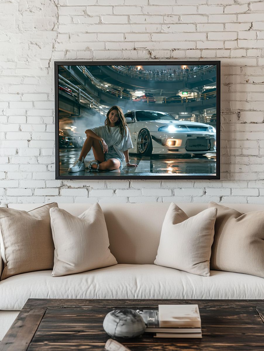 Drift Garage Portrait Poster. room preview