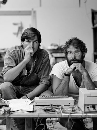 Steve Jobs and Wozniak Portrait Print.
