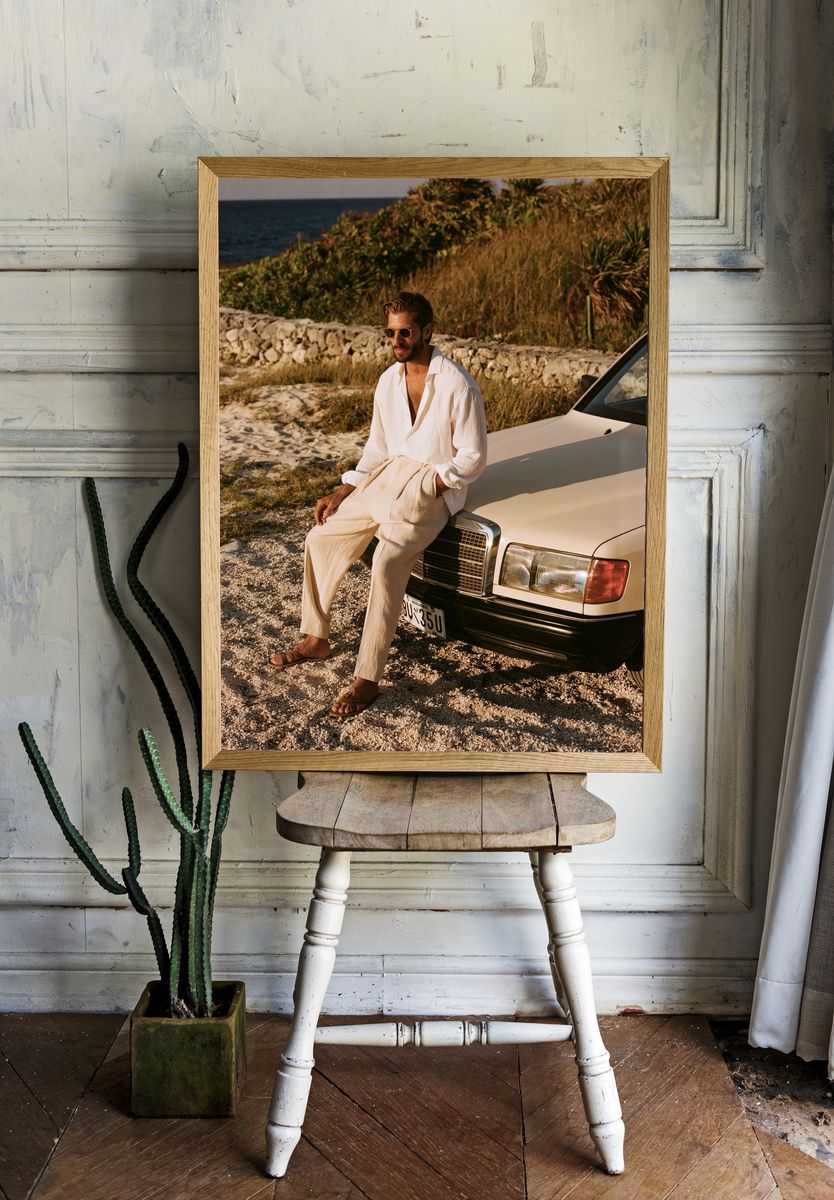 Coastal Style Portrait Photography Poster. — room view 1