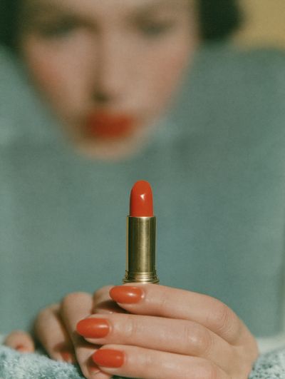 Red Lipstick Portrait Poster.