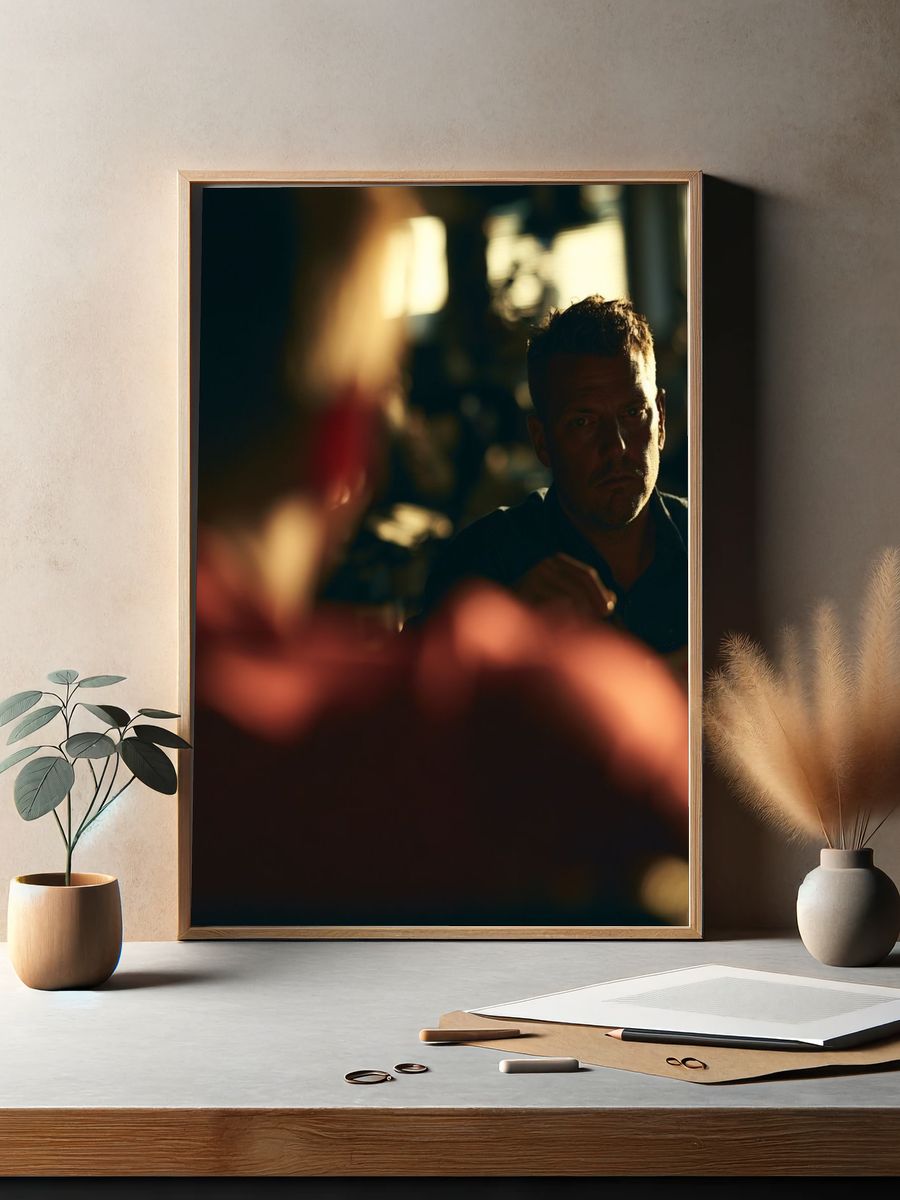 Moody Portrait Photography Poster. — room view 2