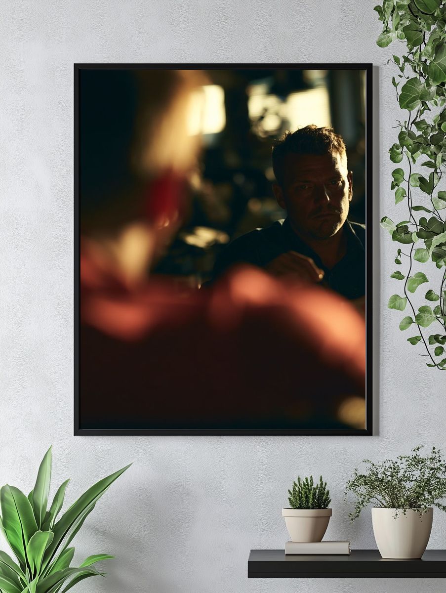 Moody Portrait Photography Poster. — room view 4