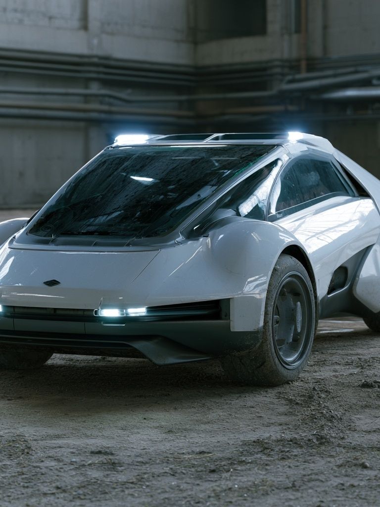Futuristic Concept Car Photography Poster. poster detail