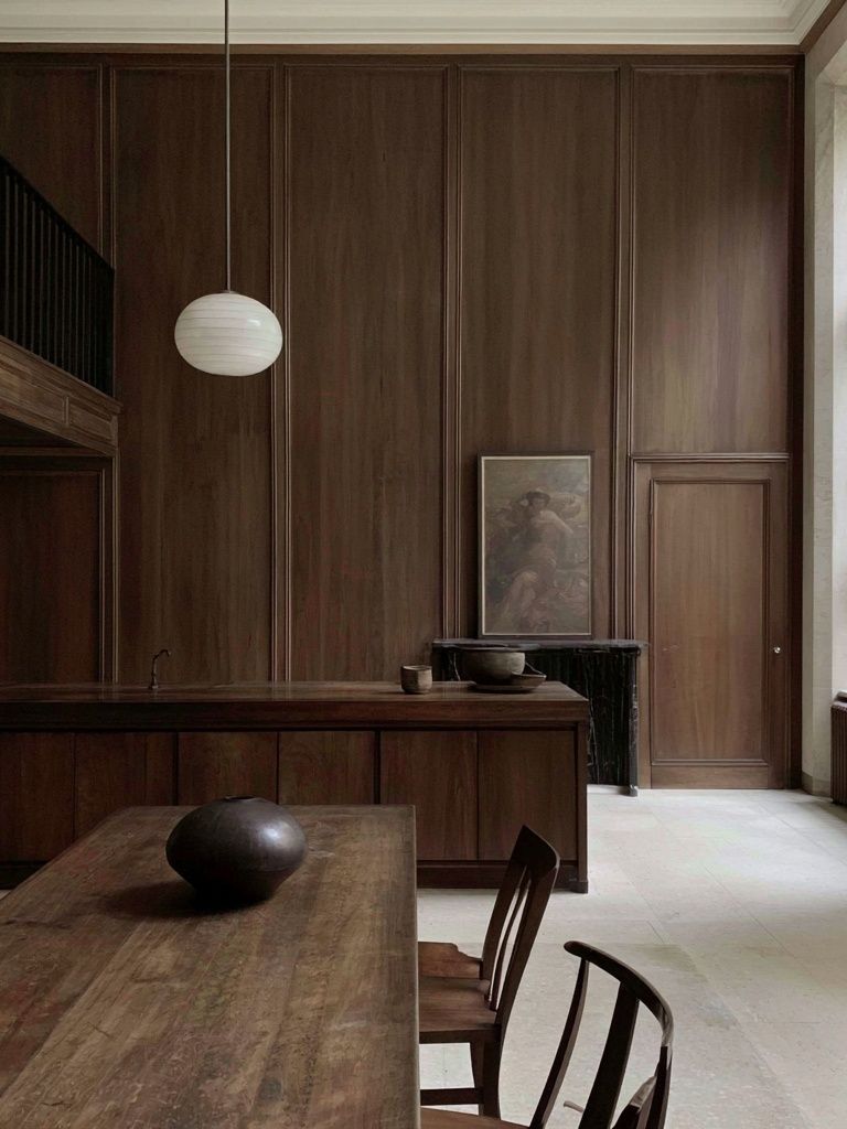 Wooden Interior Minimalist Photography Print. poster detail