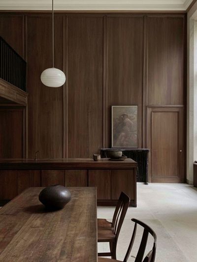 Wooden Interior Minimalist Photography Print. poster