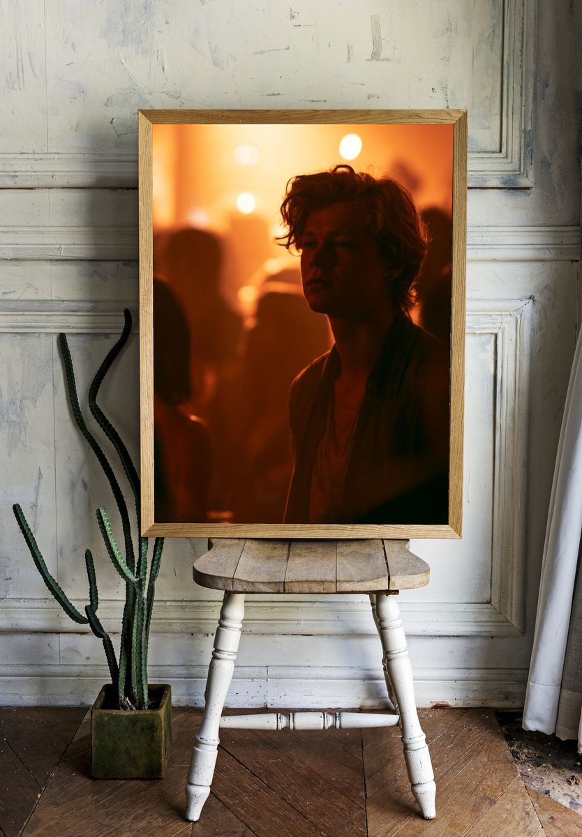 Moody Club Portrait Poster. room preview