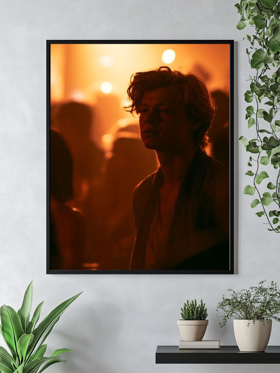 Moody Club Portrait Poster. — room view 4