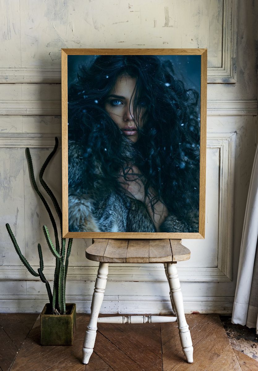 Winter Portrait Photography Poster. room preview