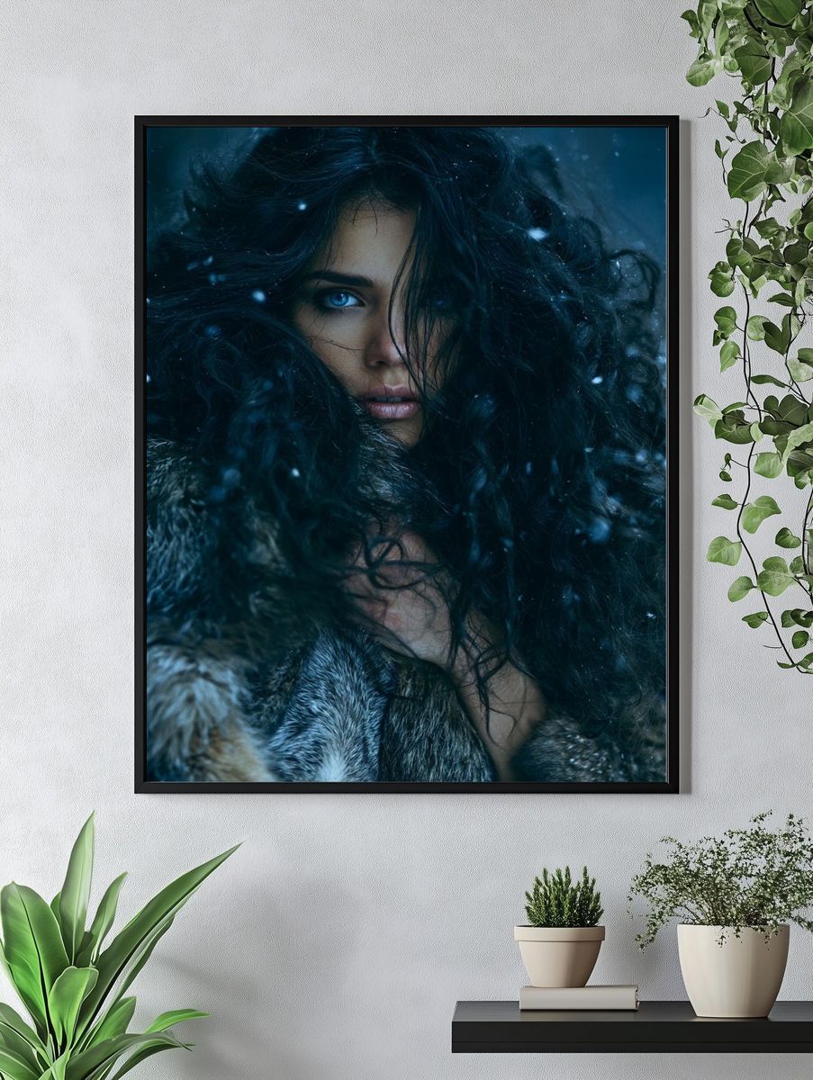 Winter Portrait Photography Poster. — room view 4