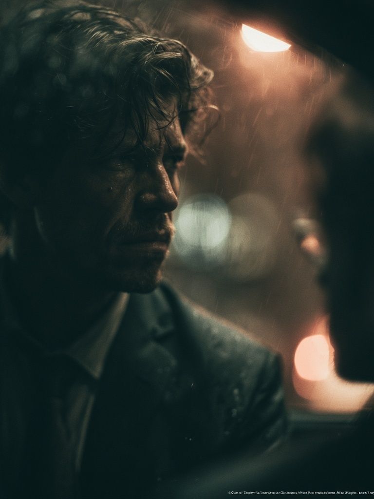 Rainy Noir Portrait Poster. poster — photography art