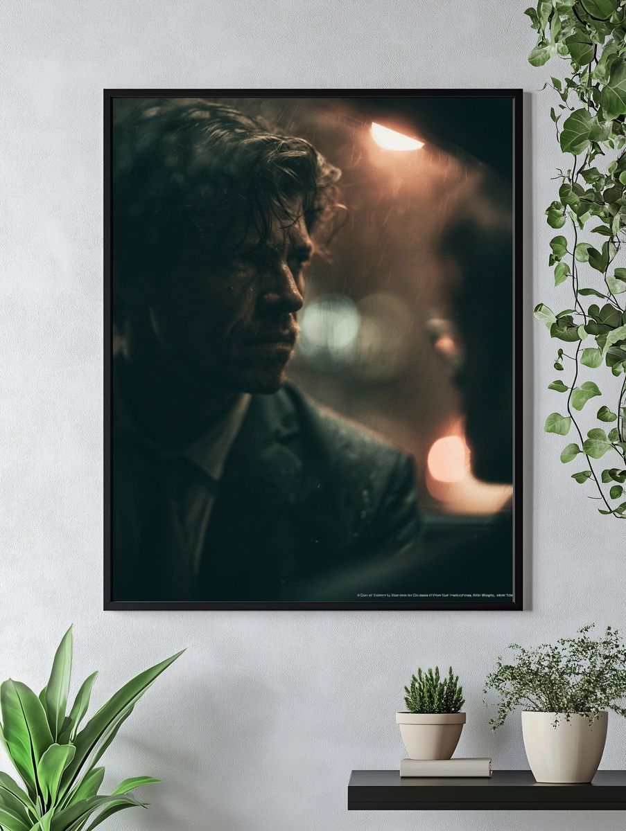 Rainy Noir Portrait Poster. — room view 4