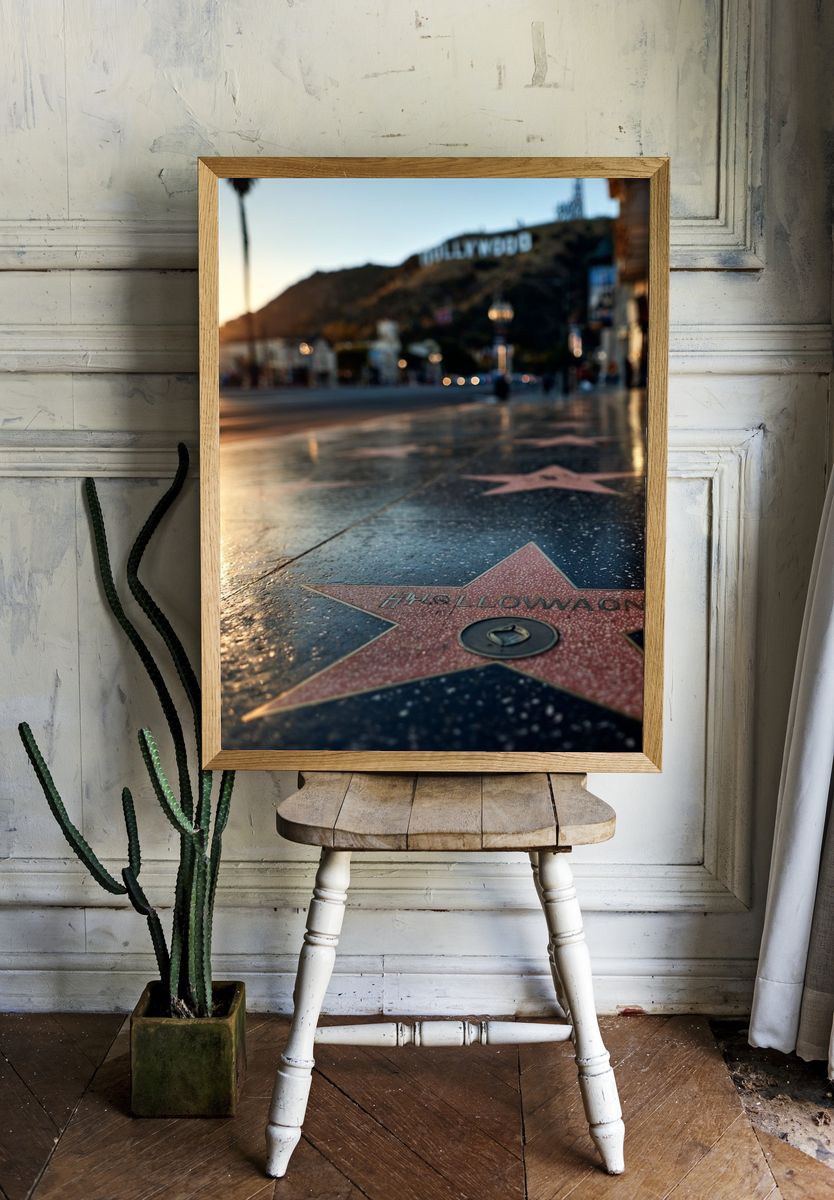 Hollywood Walk of Fame Sunset Poster. room preview