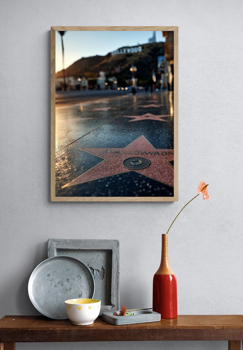 Hollywood Walk of Fame Sunset Poster. — room view 3