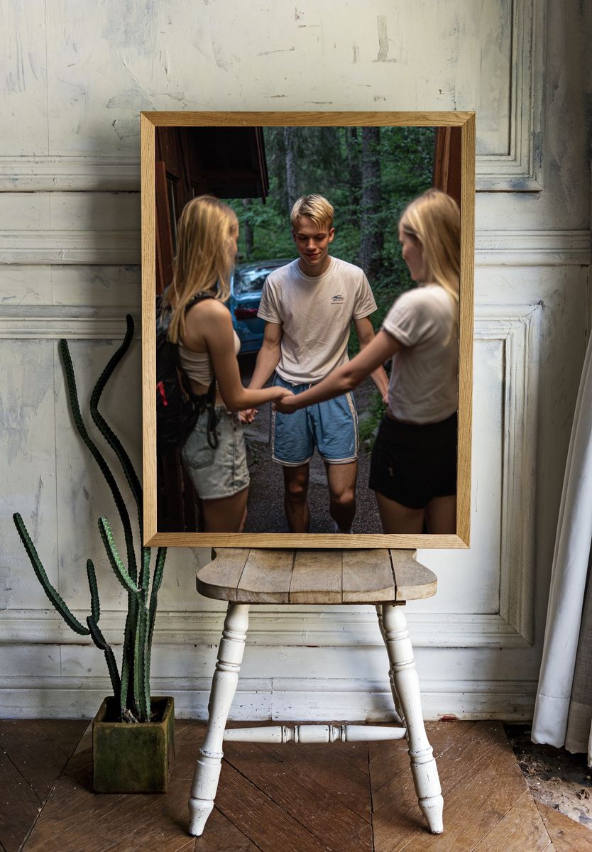 Forest Gathering Photography Poster. — room view 1