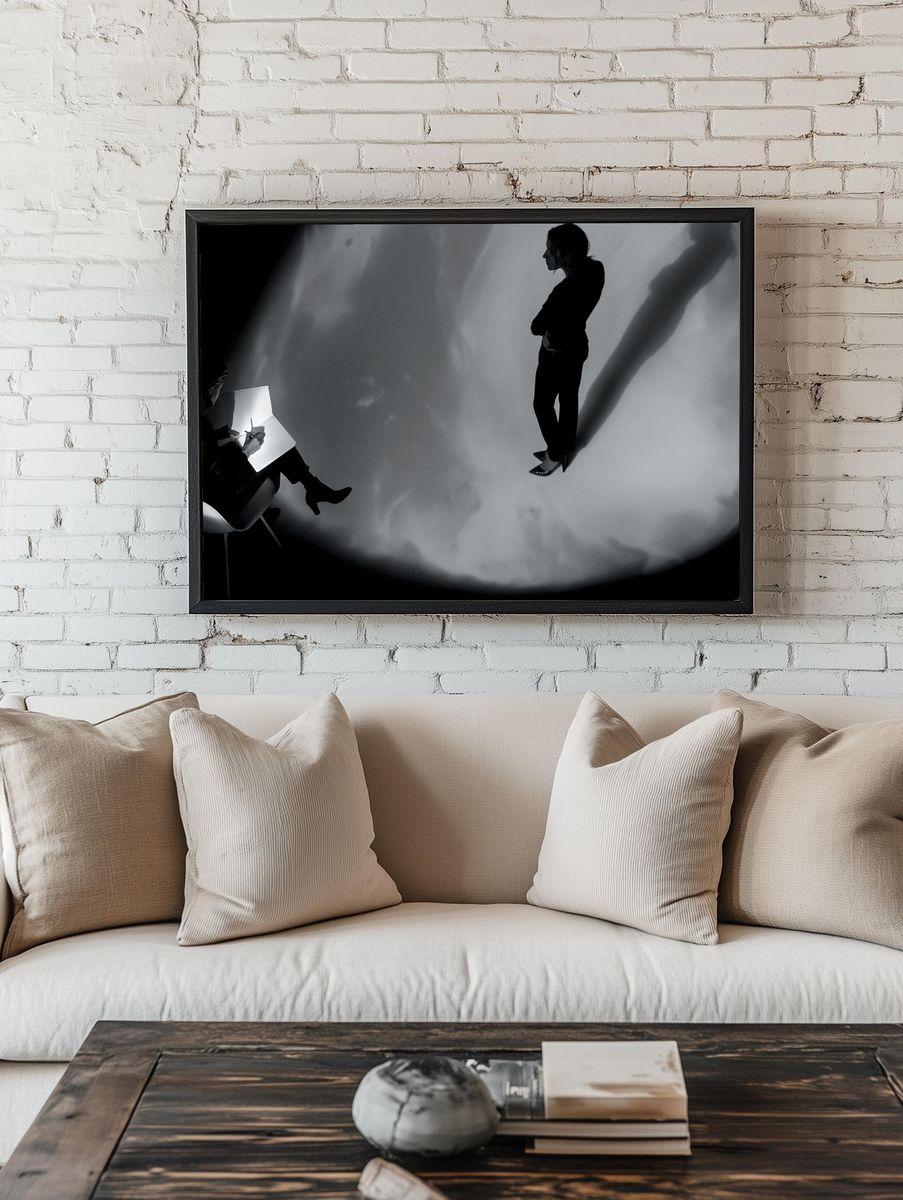 Noir Fashion Silhouette Poster. room preview