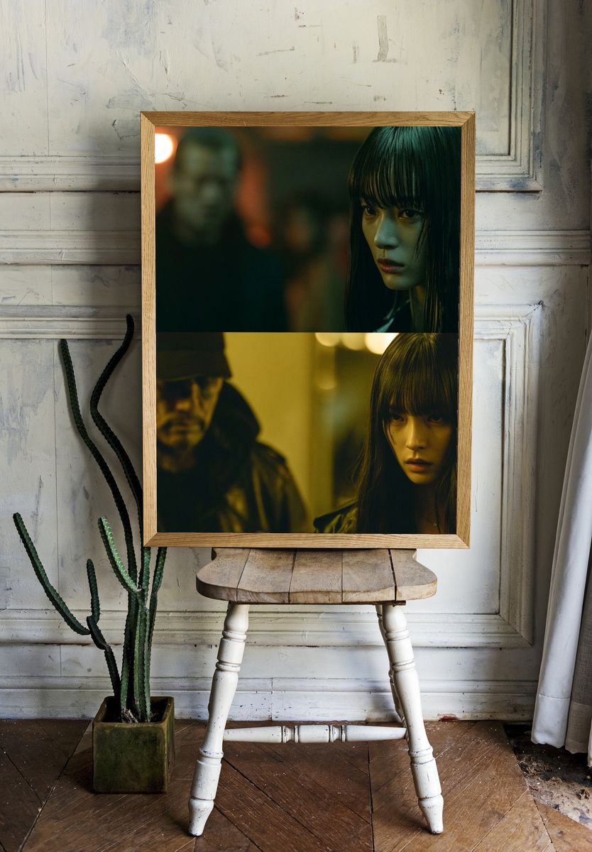 Neo-Noir Portrait Poster. room preview