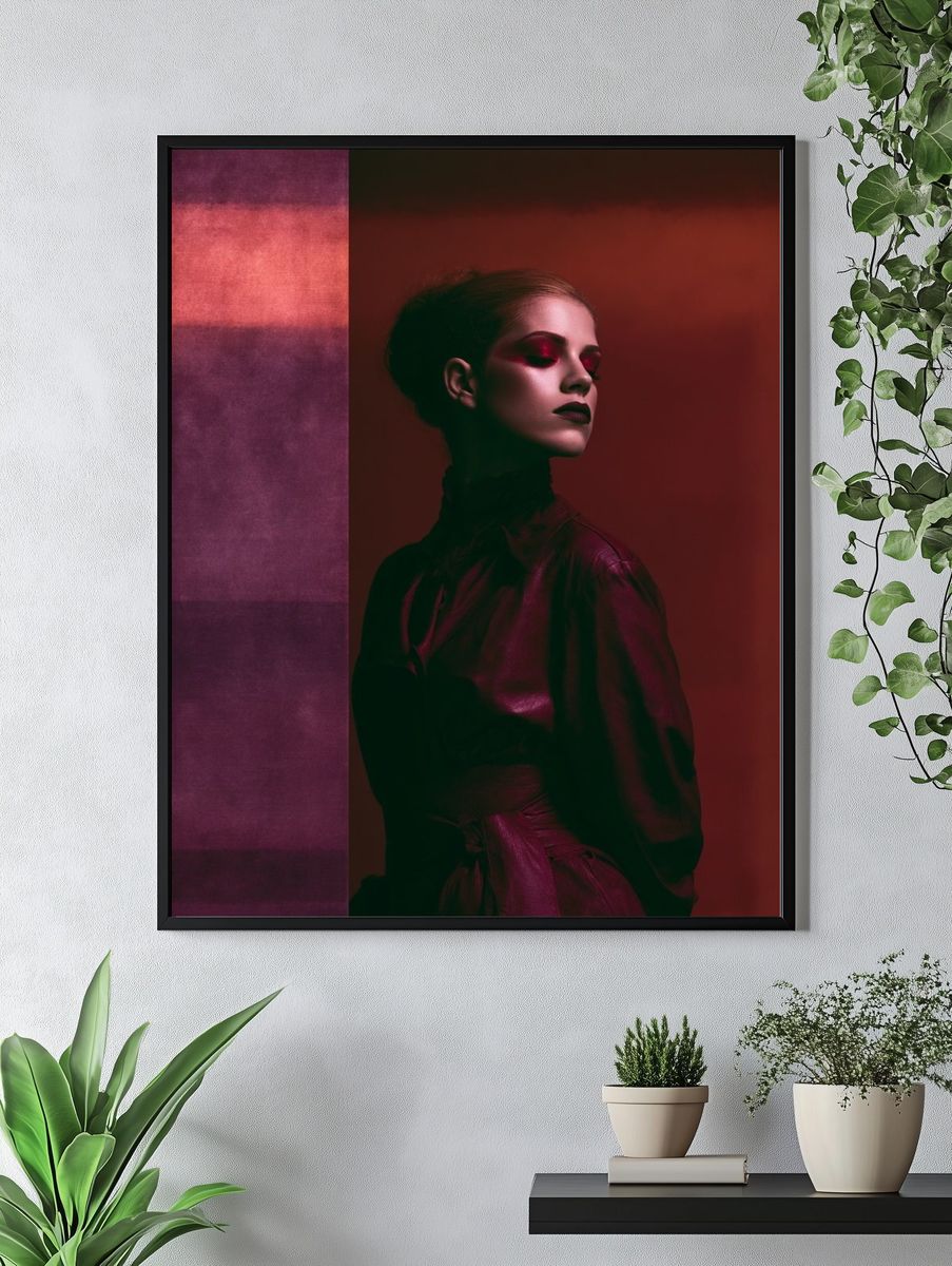 Moody Fashion Portrait Print. — room view 4
