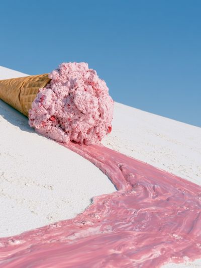 Melting Ice Cream Surreal Print.