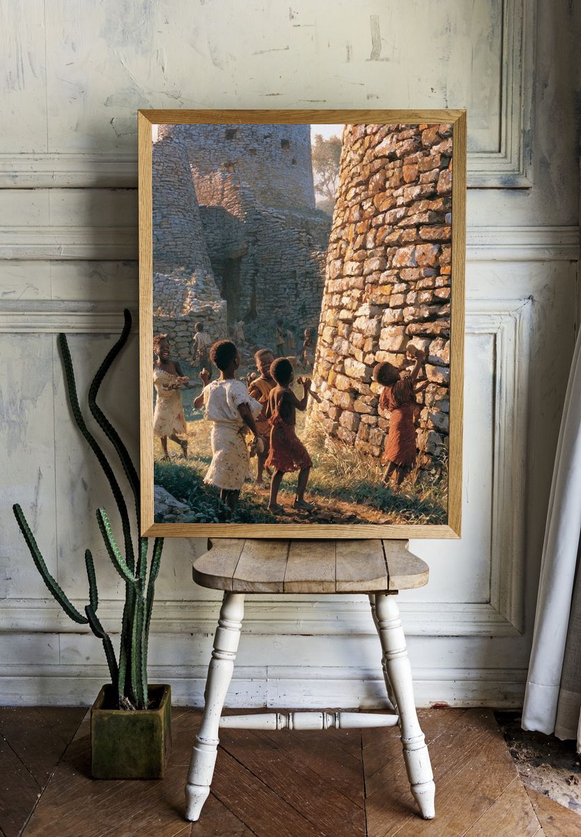 Stone Village Children Photography Poster. — room view 1