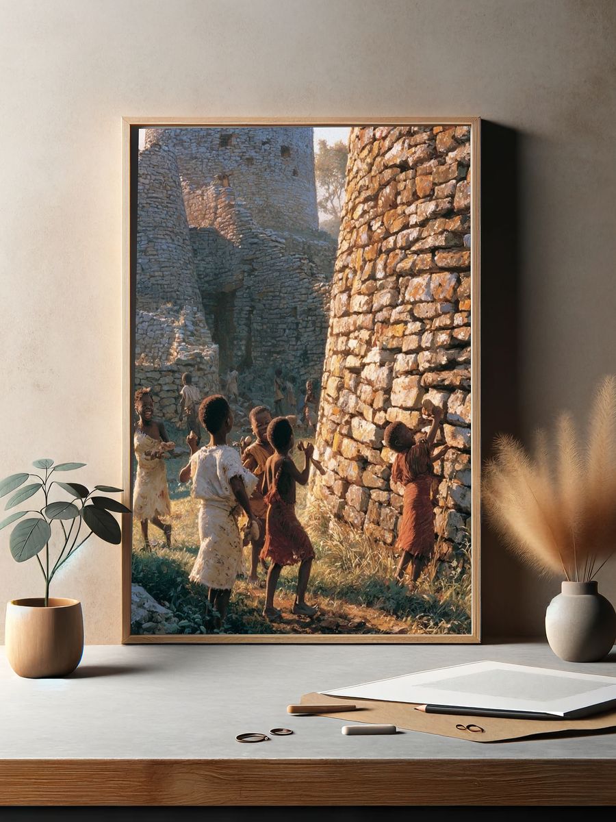 Stone Village Children Photography Poster. — room view 2