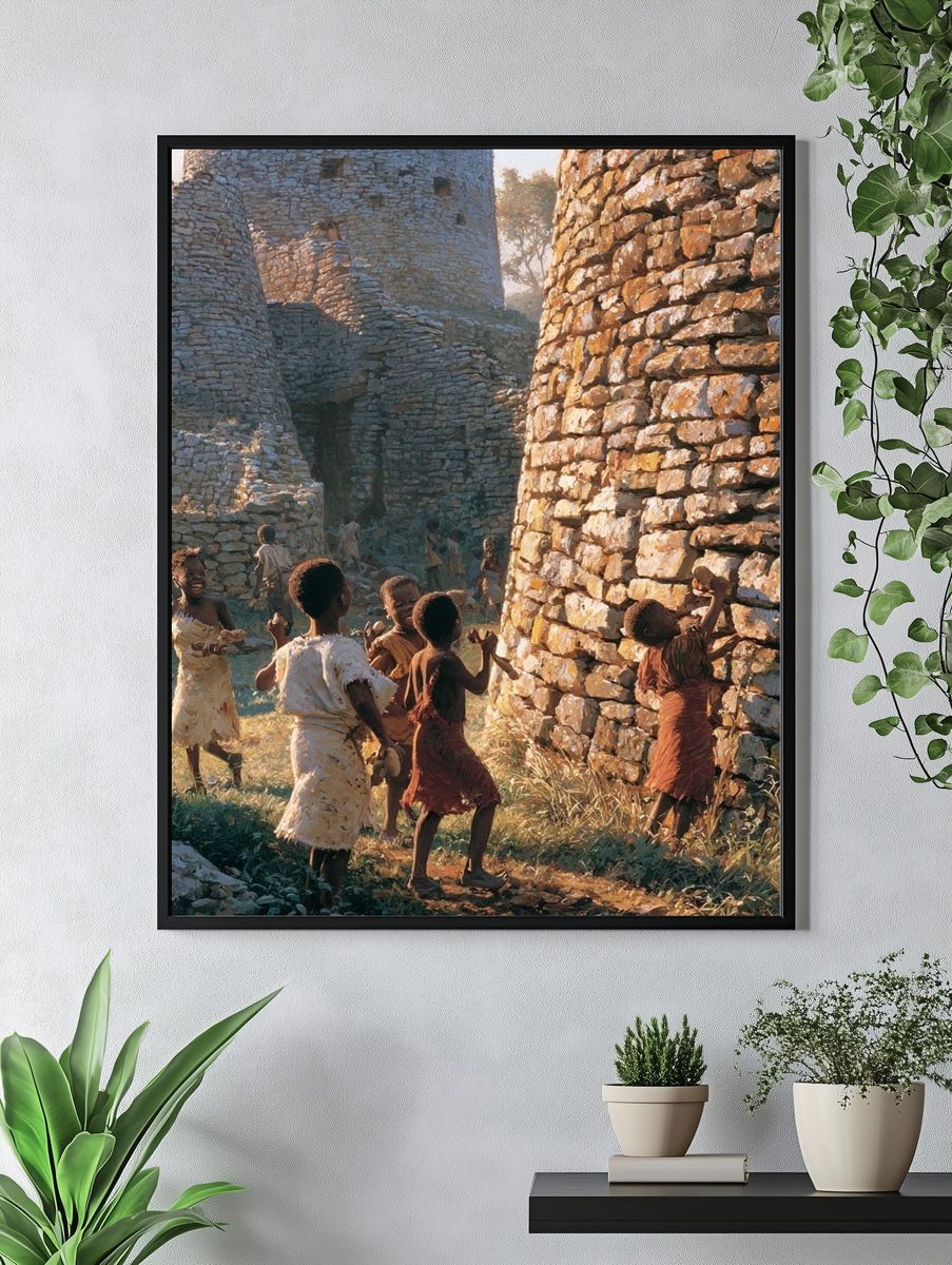 Stone Village Children Photography Poster. — room view 4