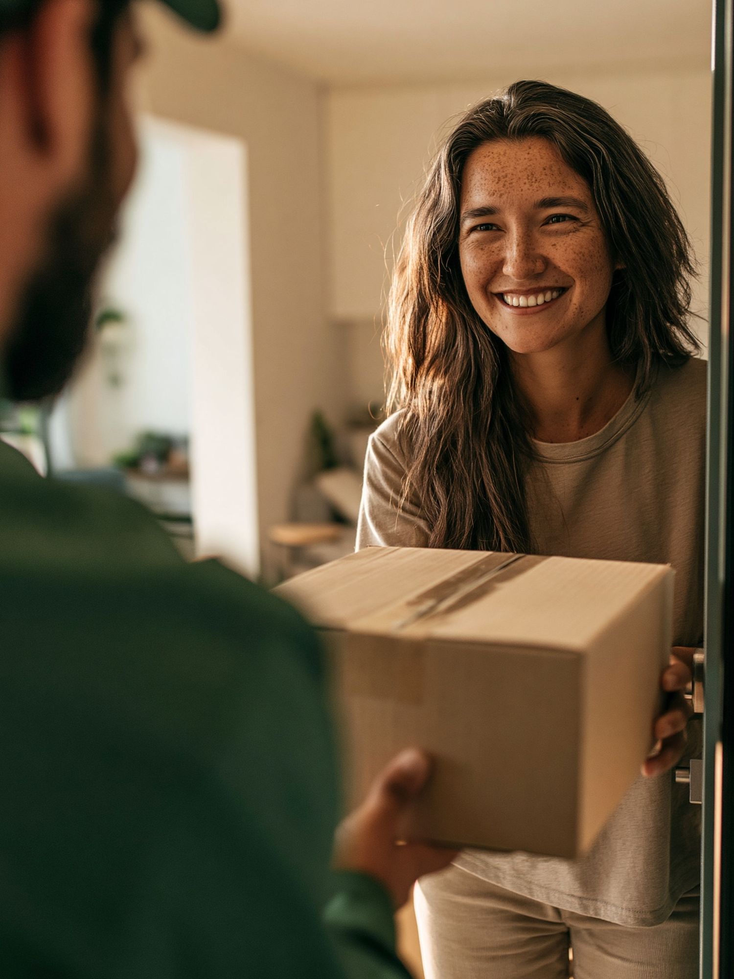 Warm Delivery Moment Photography Poster. poster — photography art