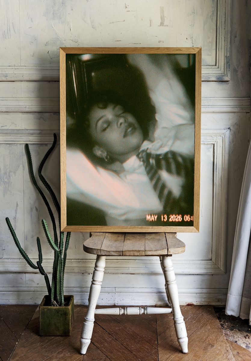 Dreamy Vintage Portrait Poster. room preview
