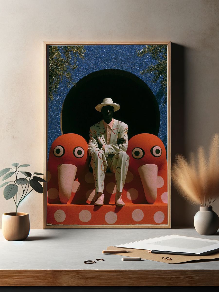 Surreal Fashion Portrait Print. — room view 2
