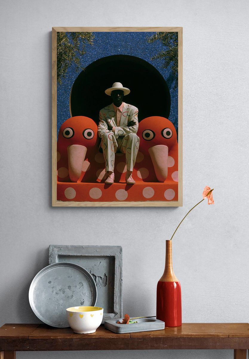 Surreal Fashion Portrait Print. — room view 3