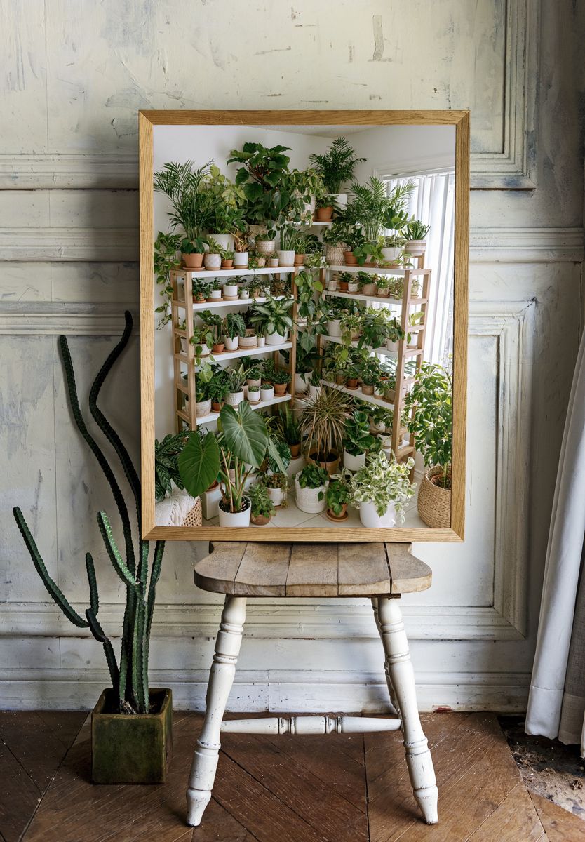 Indoor Plant Jungle Photography Poster. room preview