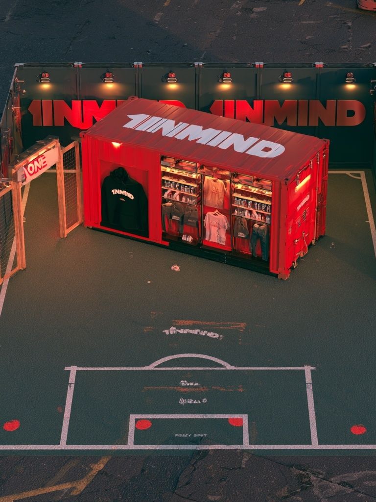 Neon Pop-Up Court Photography Poster. poster — photography art