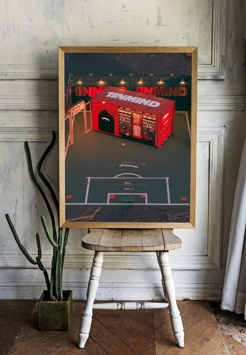 Neon Pop-Up Court Photography Poster. room preview