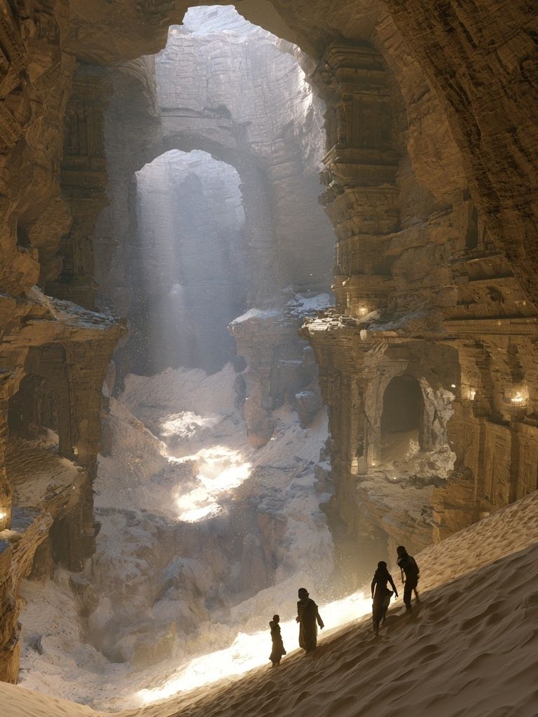 Sunlit Canyon Ruins Photography Poster. poster detail